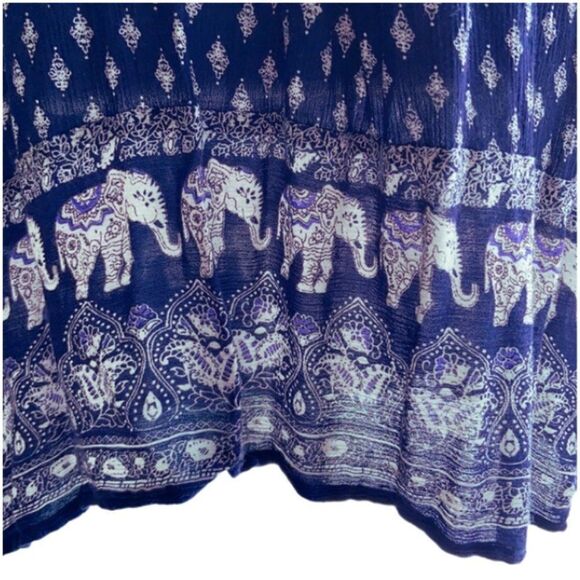 Med Navy Blue Spaghetti Strap Midi Dress - Picture 5 of 6